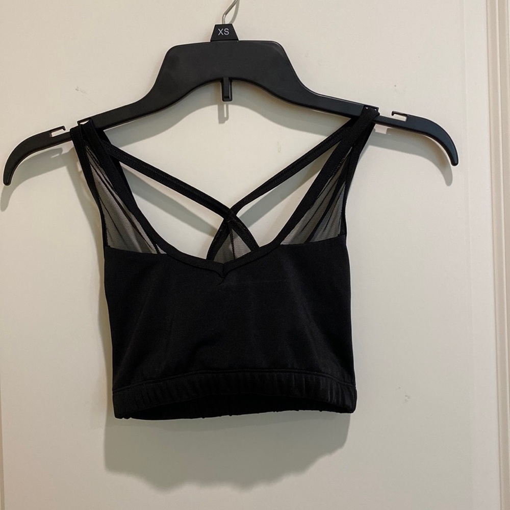 Black dance sports bra